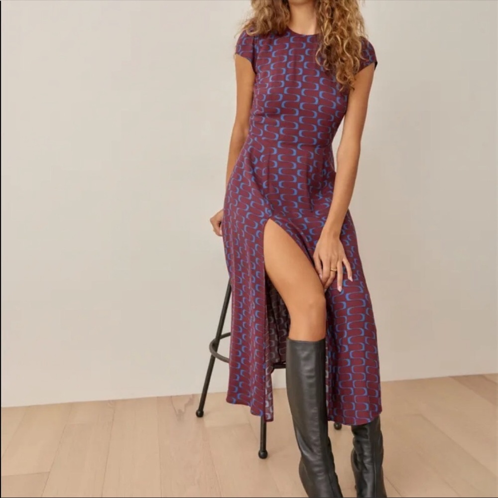 NWOT Reformation Gavin Dress in ‘Marooned’ Size 8 - Picture 2 of 10